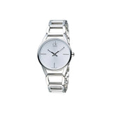Calvin Klein Stately White Dial Silver Steel Strap Watch for Women - K3G23126 Authentic Buy Shop Now