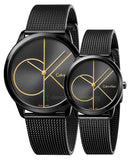 Calvin Klein Minimal Black Dial Black Mesh Bracelet Watch for Women - K3M224X1 Authentic Buy Shop Now