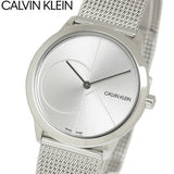 Calvin Klein Minimal Silver Dial Silver Mesh Bracelet Watch for Women - K3M2212Z Authentic Buy Shop Now