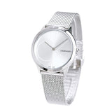 Calvin Klein Minimal Silver Dial Silver Mesh Bracelet Watch for Women - K3M2212Z Authentic Buy Shop Now