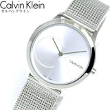 Calvin Klein Minimal Silver Dial Silver Mesh Bracelet Watch for Women - K3M2212Z Authentic Buy Shop Now