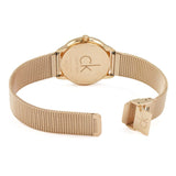 Calvin Klein Minimal White Dial Rose Gold Mesh Bracelet Watch for Women - K3M22626 Authentic Buy Shop Now