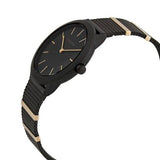 Calvin Klein Minimal Black Dial Black Steel Strap Watch For Men - K3M524Z1 Authentic Buy Shop Now