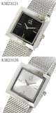 Calvin Klein Mark Black Dial Silver Mesh Bracelet Watch for Women - K3R23121 Authentic Buy Shop Now