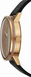 Calvin Klein Post Minimal Rose Gold Dial Black Leather Strap Watch for Men - K7621201 Authentic Buy Shop Now