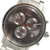 Calvin Klein Post Minimal Chronograph Black Dial Silver Steel Strap Watch for Men - K7627161 Authentic Buy Shop Now
