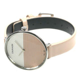 Calvin Klein Rise White Beige Dial Beige Leather Strap Watch for Women - K7A231XH Authentic Buy Shop Now