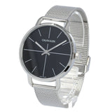 Calvin Klein Even Black Dial Silver Mesh Bracelet Watch for Women - K7B21121 Authentic Buy Shop Now