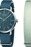 Calvin Klein Even Green Dial Green NATO Strap Watch for Men - K7B211WL Authentic Buy Shop Now