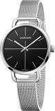Calvin Klein Even Black Dial Silver Mesh Bracelet Watch for Women - K7B23121 Authentic Buy Shop Now