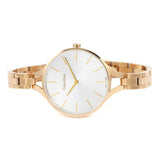 Calvin Klein Graphic Silver Dial Rose Gold Steel Strap Watch for Women - K7E23646 Authentic Buy Shop Now