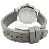 Burberry Belt Chronograph Silver Dial Brown Rubber Strap Watch For Men - BU9811 Authentic Buy Shop Now