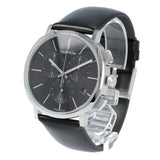 Calvin Klein Posh Black Dial Black Leather Strap Watch for Men - K8Q371C1 Authentic Buy Shop Now