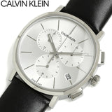 Calvin Klein Posh Silver Dial Black Leather Strap Watch for Men - K8Q371C6 Authentic Buy Shop Now