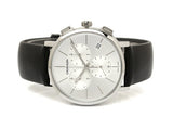 Calvin Klein Posh Silver Dial Black Leather Strap Watch for Men - K8Q371C6 Authentic Buy Shop Now