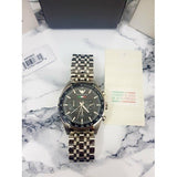 Emporio Armani Team Italia Chronograph Black Dial Silver Steel Strap Watch For Men - AR5983 Authentic Buy Shop Now