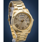 Guess Connoisseur Gold Dial Gold Steel Strap Watch for Men - GW0265G2 Authentic Buy Shop Now