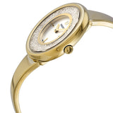 Swarovski Crystalline Bracelet White Dial Gold Steel Strap Watch for Women - 5269253 Authentic Buy Shop Now