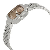 Gucci G-Gucci Brown Dial Silver Steel Strap Watch For Women - YA125413 Authentic Buy Shop Now