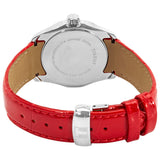 Tissot Couturier Lady Silver Dial Red Leather Strap Watch for Women - T035.210.16.031.01 Authentic Buy Shop Now