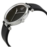 Calvin Klein Sight Black Dial Black Leather Strap Watch for Men - K1S21102 Authentic Buy Shop Now