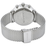 Calvin Klein High Noon Chronograph Black Dial Silver Mesh Bracelet Watch for Men - K8M27121 Authentic Buy Shop Now