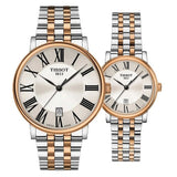 Tissot T Classic Carson Premium Silver Dial Two Tone Steel Strap Watch For Men - T122.410.22.033.00 Authentic Buy Shop Now