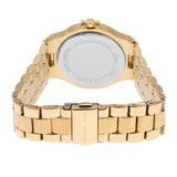 Michael Kors Lennox Three-Hand Silver Dial Gold Steel Strap Watch For Women - MK7278 Authentic Buy Shop Now