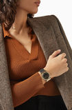 Michael Kors Mini Lennox Quartz Black Dial Black Silicone Strap Watch For Women - MK7281 Authentic Buy Shop Now
