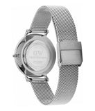 Daniel Wellington Petite Sterling Black Dial Silver Mesh Bracelet Watch For Women - DW00100218 Authentic Buy Shop Now