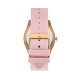 Guess Clarity Gold Dial Pink Silicone Strap Watch for Women - GW0109L2 Authentic Buy Shop Now