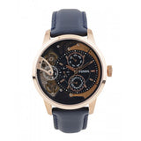 Fossil Townsman Twist Skeleton Blue Dial Blue Leather Strap Watch for Men - ME1138 Authentic Buy Shop Now