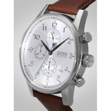 Hugo Boss Navigator White Dial Brown Leather Strap Watch for Men - 1513495 Authentic Buy Shop Now