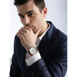 Hugo Boss Navigator White Dial Brown Leather Strap Watch for Men - 1513495 Authentic Buy Shop Now