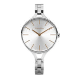 Calvin Klein Graphic Silver Dial Silver Steel Strap Watch for Women - K7E23B46 Authentic Buy Shop Now