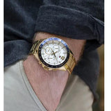 Tommy Hilfiger Luke Chronograph White Dial Gold Steel Strap Watch for Men - 1791121 Authentic Buy Shop Now