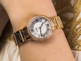 Fossil Virginia White Dial Rose Gold Steel Strap Watch for Women - ES3284 Authentic Buy Shop Now