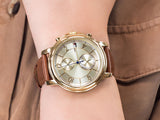 Tommy Hilfiger Claudia Rose Gold Dial Brown Leather Strap Watch for Women - 1781818 Authentic Buy Shop Now