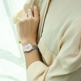 Tissot T Classic Carson Premium 30 White Dial Two Tone Steel Strap Watch for Women - T122.207.22.031.01 Authentic Buy Shop Now