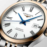 Longines Record Automatic 18K Pink Gold Watch for Men - L2.821.5.11.7 Authentic Buy Shop Now