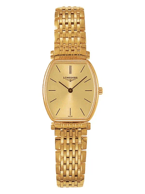 Longines La Grande Classique Tonneau 22 Yellow Gold Watch for Women - L4.205.2.32.8 Authentic Buy Shop Now