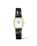 Longines La Grande Classique de Longines Tonneau White Dial Black Leather Strap Watch for Women - L4.205.2.87.2 Authentic Buy Shop Now
