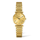 Longines La Grande Classique de Longines Gold Dial Gold Mesh Bracelet Watch for Women - L4.209.2.31.8 Authentic Buy Shop Now