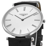 Longines La Grande Classique De Longines White Dial Black Leather Strap Watch for Women - L4.755.4.11.2 Authentic Buy Shop Now