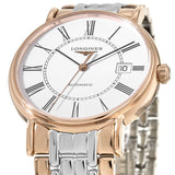 Longines Presence 38.5mm Automatic White Dial Two Tone Steel Strap Watch for Men - L4.921.1.11.7 Authentic Buy Shop Now
