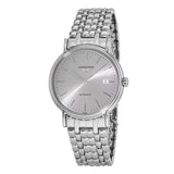 Longines Presence 38.5mm Automatic Silver Dial Silver Mesh Bracelet Watch for Men - L4.921.4.72.6 Authentic Buy Shop Now