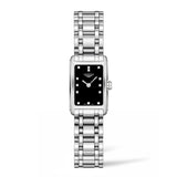Longines Dolcevita Black Dial Silver Steel Strap Watch for Women - L5.258.4.57.6 Authentic Buy Shop Now