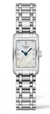 Longines Dolcevita Diamonds Mother of Pearl Dial Silver Steel Strap Watch for Women - L5.258.4.87.6 Authentic Buy Shop Now