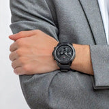 Tommy Hilfiger Lars Chronograph Black Dial Black Leather Strap Watch For Men - 1792062 Authentic Buy Shop Now