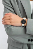 Daniel Wellington Classic Petite Dover Black Dial White NATO Strap Watch For Women - DW00100312 Authentic Buy Shop Now